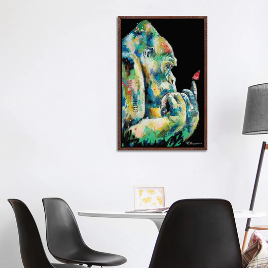 Envol De Camille by Vincent Richeux - Floater Frame Graphic Art on Canvas