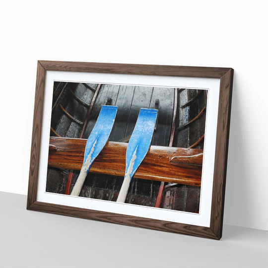'Oars on Boat' Framed Photographic Print