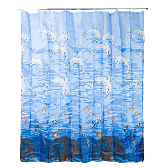 Textile Dolphin Shower Curtain
