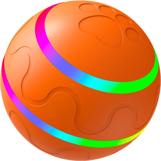 Dog Ball Toy Interactive Puppy Cat Pet Rolling Toy with Self Rotating Bouncing Ball led Light Rechargeable Battery for Medium/Large Dog Birthday