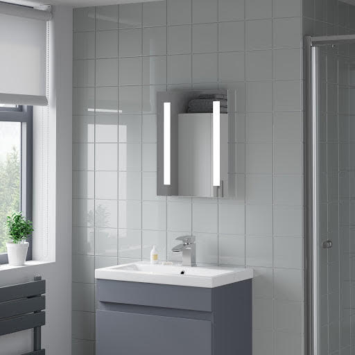 Artis Aqua LED Bathroom Mirror 500 x 390mm - Battery Operated