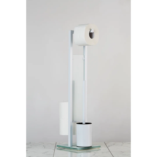 Bordeaux Free-Standing Toilet Roll and Brush Holder
