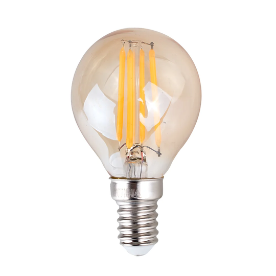 4W E14 LED Vintage Edison Globe Light Bulb Amber