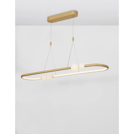 Ladd 5-Light Kitchen Island Geometric LED Pendant