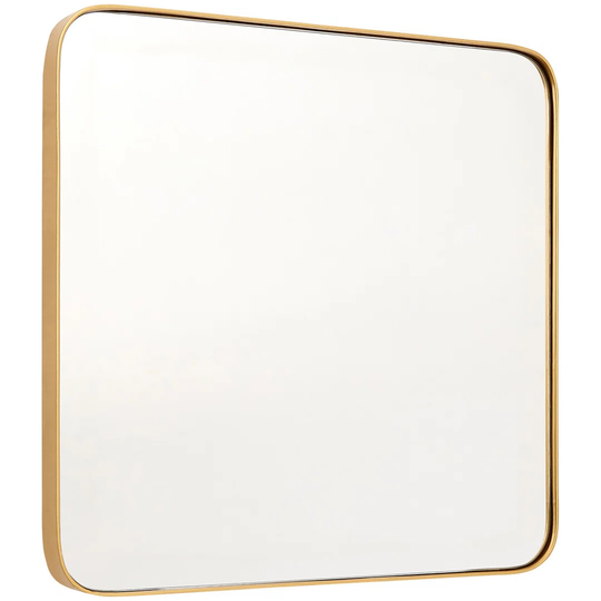 Blacke Framed Wall Mounted Accent Mirror in Gold