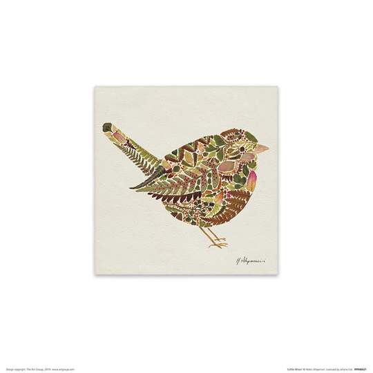 'Little Wren' by Helen Ahpornsiri - Unframed Painting Print on Paper