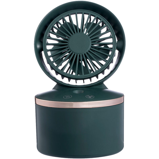 Desk Misting Fan Cooling Mister Fan with 280mL Water Tank USB Portable Spray Misting Fan with 3 Speeds 2 Mist Modes for Home Room Office