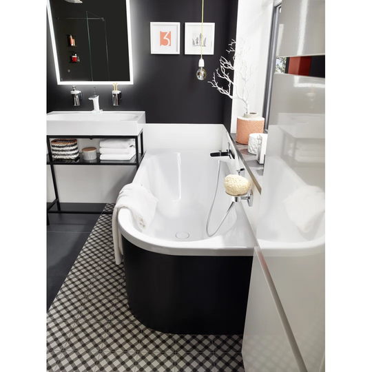 Centro Duo 1800 mm x 800 mm Inset Back to Wall Bathtub