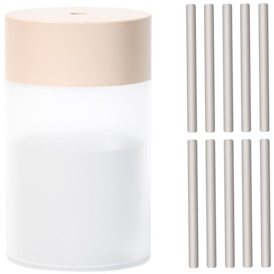 Superseller - 260ml/9oz Colorful Mist Humidifier with 10PCs Refill Cotton Swabs Wicks Replacement Aroma Aromatherapy Diffuser