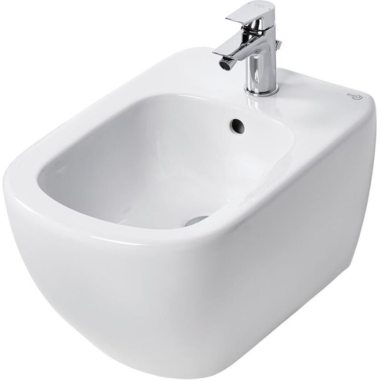 Ideal Standard Tesi Wall Hung Bidet 360mm Wide - 1 Tap Hole