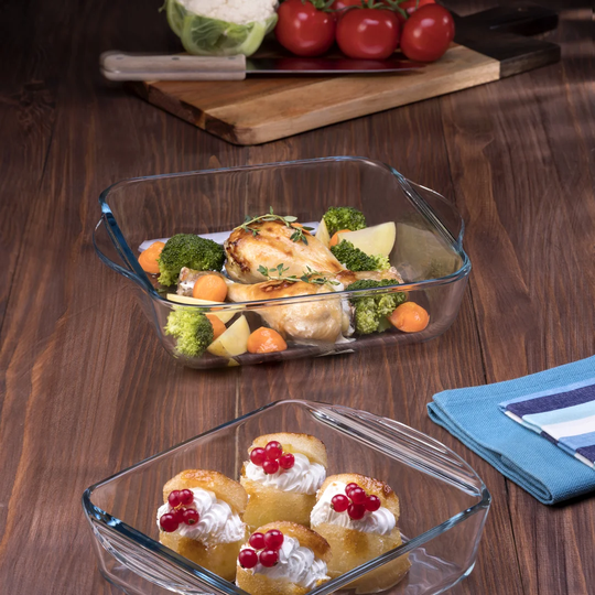 Hiorulf 2 Piece Glass Ovenware Set