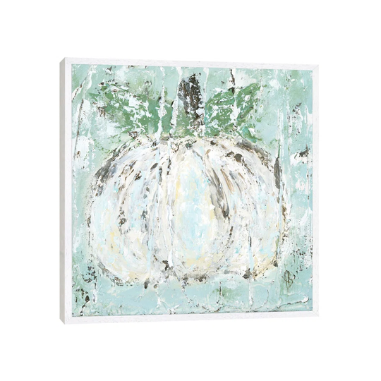 White Pumpkin by Ashley Bradley - Graphic Art Print on Canvas