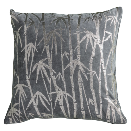 Ulysses Bamboo Palm Metallic Cotton Cushion