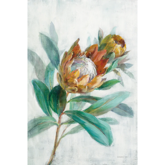 Tropical Protea Crop by Danhui Nai - Wrapped Canvas Painting