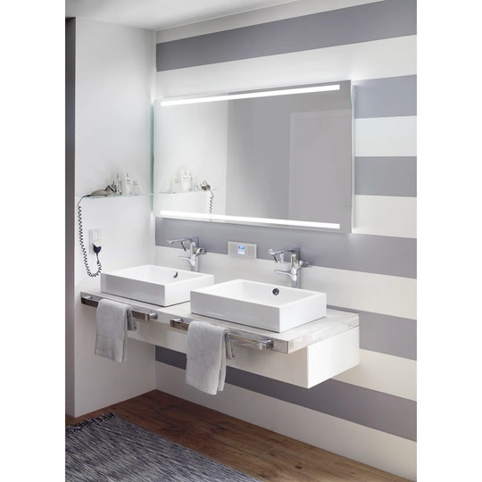 Cold Grey Steel Enamel Rectangular Countertop Basin Bathroom Sink