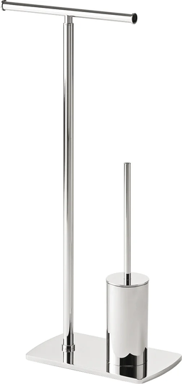 Verda Free Standing Toilet Roll and Brush Holder