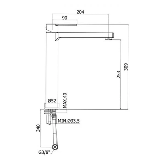 Salguero Mono Basin Mixer
