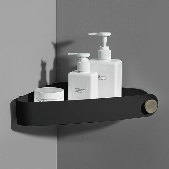 No Drilling Shower Shelf, Plastic Bathroom Storage, Bathroom Storage and Organization, Shower Soap Dish, Bathroom Shelf, Includes 4 Adhesive