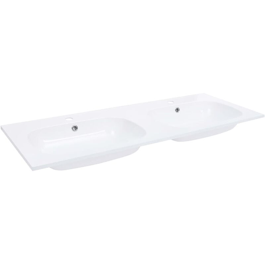 Vidaxl - Built-in Double Wash Basin 1205x460x145 mm smc White White