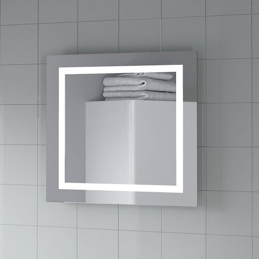 Artis Niteo LED Bathroom Mirror with Demister Pad - 500 x 500mm - Mains Power