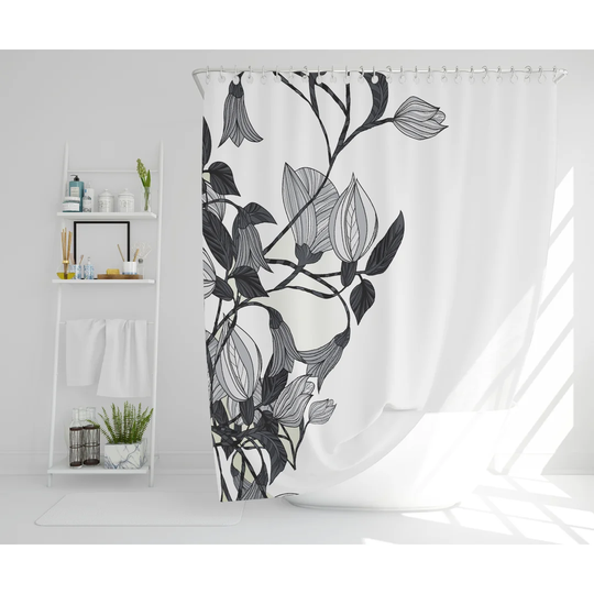 Caren Polyester Shower Curtain Set