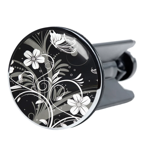 White Flower 4cm Sink Plug