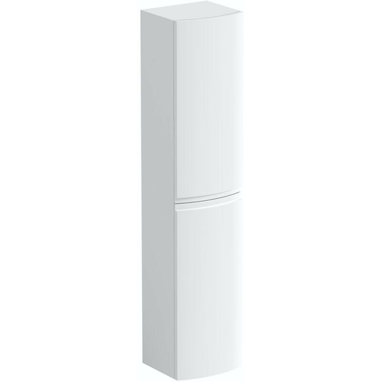Harrison white wall hung cabinet 1400 x 300mm - White - Mode