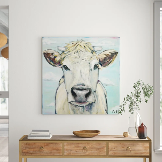 When Cows Fly by Tori Campisi - Wrapped Canvas Art Print