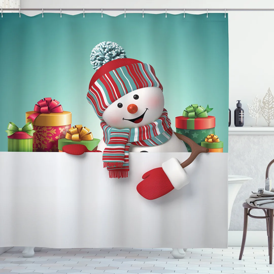 Biju 13 Piece Polyester Shower Curtain Set