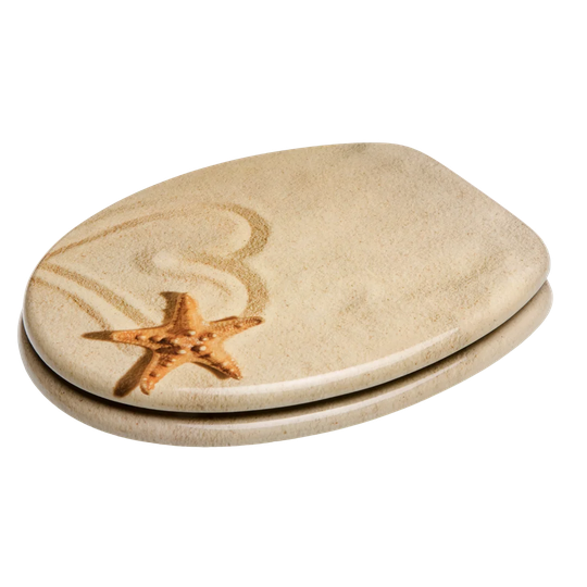 Sandy Soft Close Elongated Toilet Seat