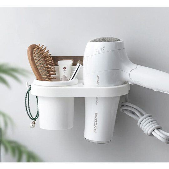 Hair Dryer Support Free Punching Bathroom Shelf Suction Cup wc Hair Dryer Holder Storage Holding Wall Hair Dryer Shelf Hanger