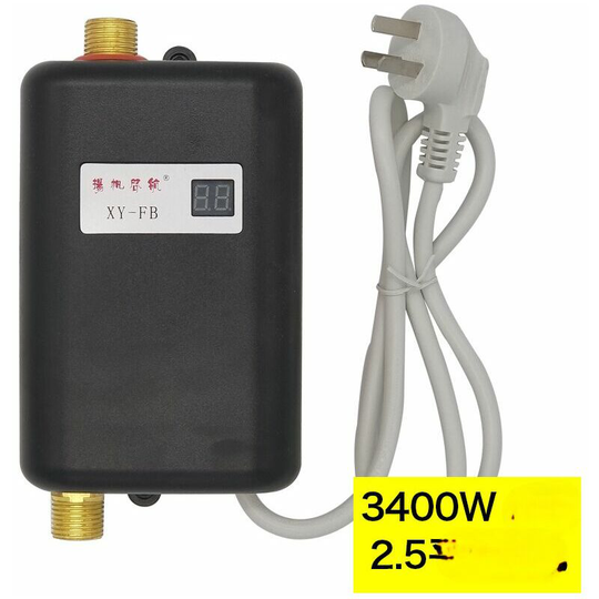 Morejieka - Electric Water Heater 220V 3400W Instantaneous Water Heater Suitable for Converting Cold Water to Hot Water Adjustable Water Flow