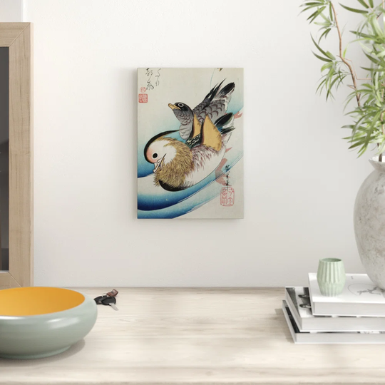 'Oshidori Japanese Oriental Ducks' by Graphic Art