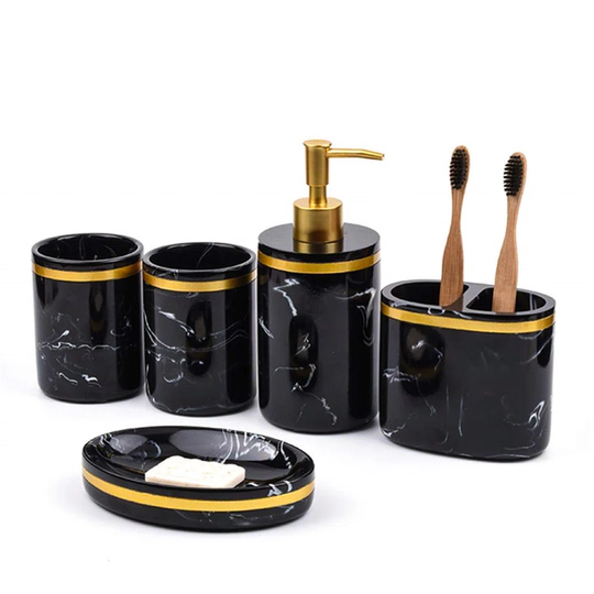 Morella 5 Piece Bathroom Accessory set