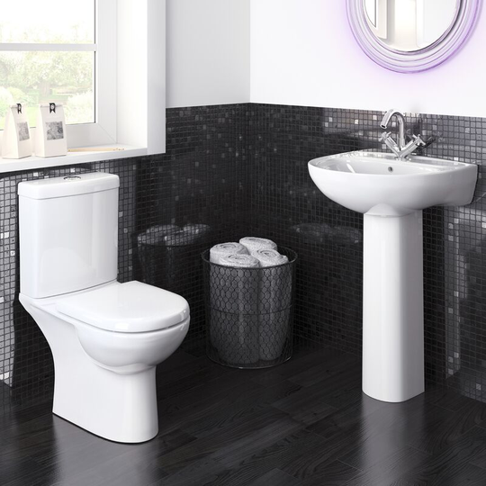 Lawton Bathroom Suite and Basin - 1 Tap Hole - Nuie