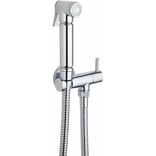 Mirage - Modern Manual Wall Hung Douche Shower Toilet Kit with Wall Bracket - Chrome - Milano