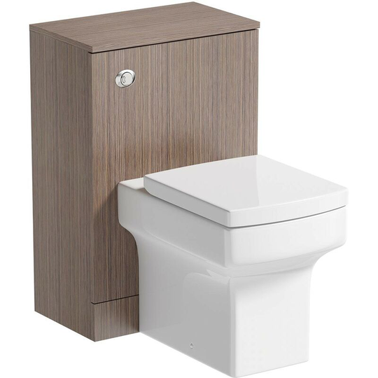 Orchard Wye walnut back to wall unit and toilet with soft close seat - Brown