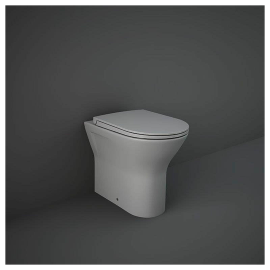 Rak Ceramics - rak Feeling Rimless Back to Wall Toilet with Soft Close Seat - Matt Grey