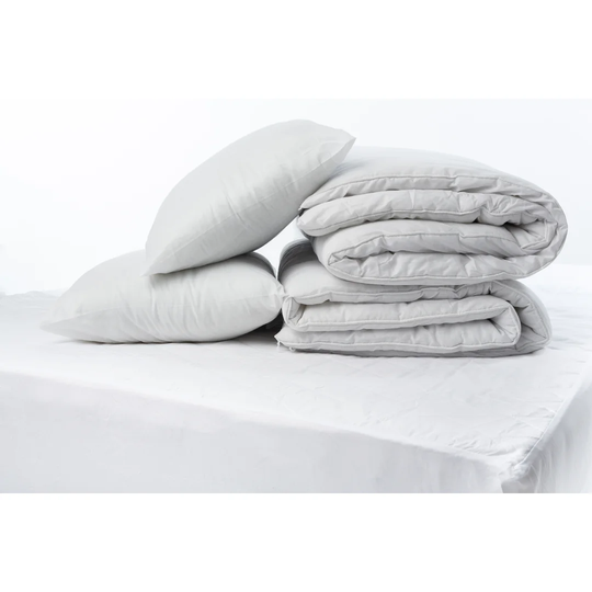 Student Bedding Pack 10.5 Tog Duvet 2 Pillows Mattress Protector