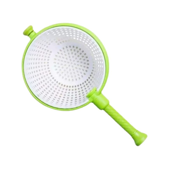 Sunflowergb - Convertible kitchen strainer, Large capacity salad spinner (bpa free), Fruit and vegetable drainer, Fine mesh skimmer, Ideal dryer for