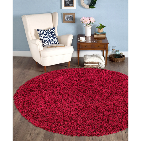 Avoca Luxury Super Soft Flokati/Shaggy Red Rug