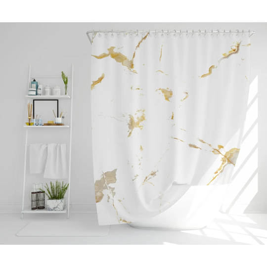 Leandra Polyester Shower Curtain