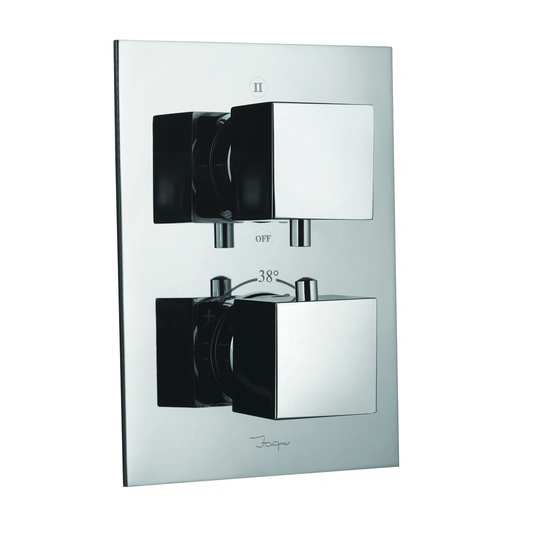 Kubix-F Double Exposed Thermostatic Shower Valve