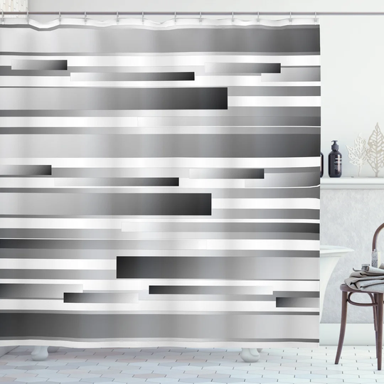 Baha Polyester Shower Curtain Set