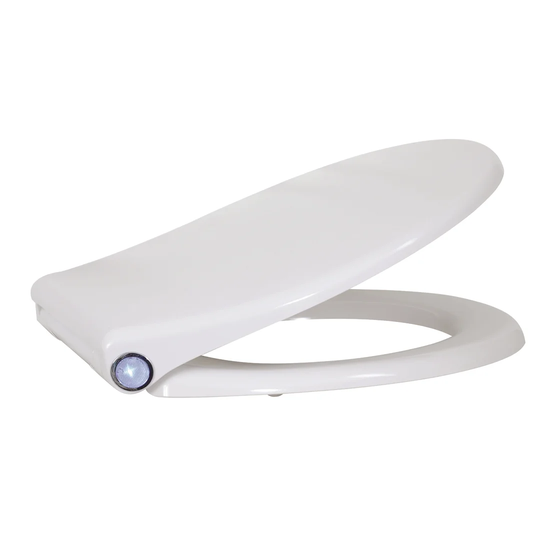 Led Easy Clip System Slow Closing Elongated Toilet Seat