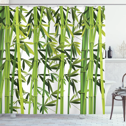 Bhagwanaram 13 Piece Polyester Shower Curtain Set