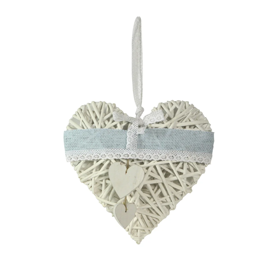 Bierce Decorative Heart with Ribbon
