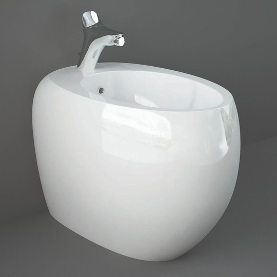 Rak Cloud Back to Wall Bidet 560mm Projection 1 Tap Hole - Alpine White