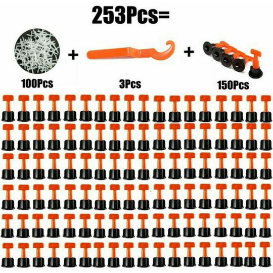Tile Leveling System Kit With Tile Leveling Spacers Reusable Tile Installation Tool Kit