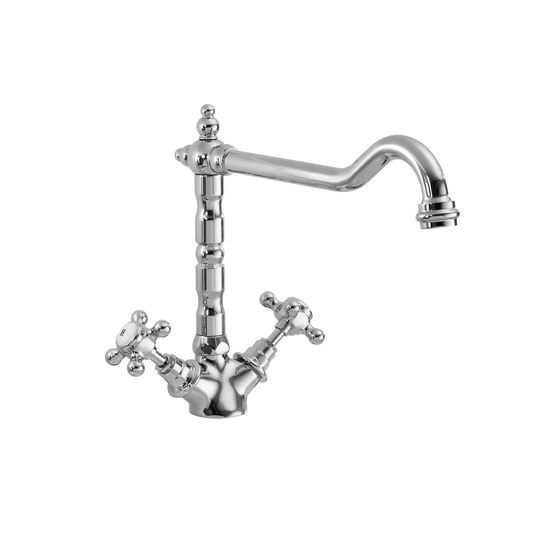French Classic Double Handle Surface Mounted Monobloc Mixer Tap